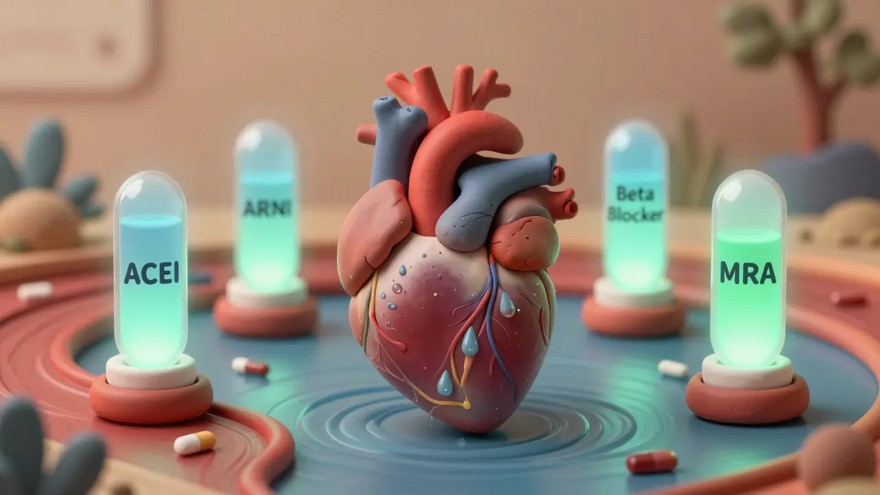 Heart Failure Medications: ACEIs, ARNI, Beta Blockers, and Diuretics Explained